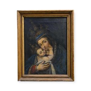 Madonna di Belen - Olio su Tela - Scuola Spagnola XVIII Secolo